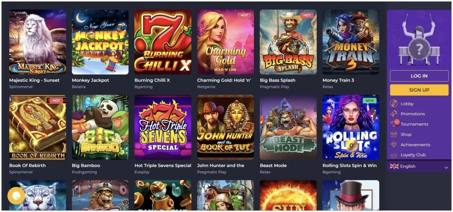 Rolling Slots nyerőgépes játékok